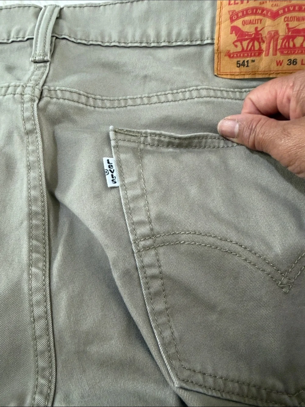Levi's Tan Straight Leg Khakis Size 36X32